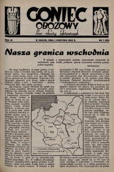 Goniec Obozowy : pismo żołnierzy internowanych. 1943, nr 7