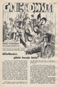 Goniec Obozowy : pismo żołnierzy internowanych. 1942, nr 3