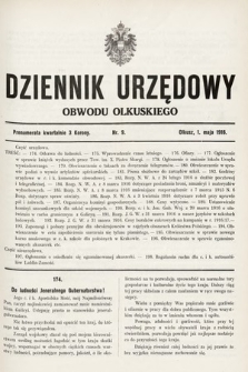 Dziennik Urzędowy Obwodu Olkuskiego. 1916, nr 9