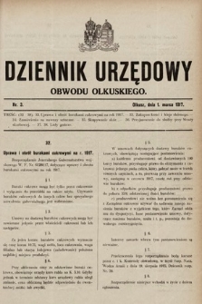 Dziennik Urzędowy Obwodu Olkuskiego. 1917, nr 3