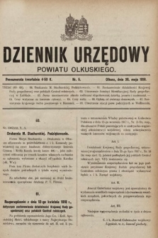 Dziennik Urzędowy Powiatu Olkuskiego. 1918, nr 5