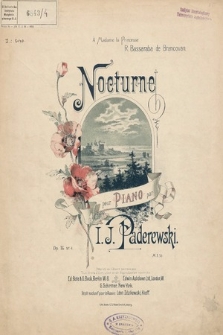 Nocturne : pour piano. Op. 16 no. 4