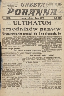 Gazeta Poranna. 1922, nr 6424