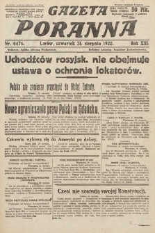 Gazeta Poranna. 1922, nr 6476