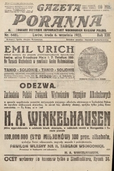 Gazeta Poranna : ilustrowany dziennik informacyjny wschodnich kresów Polski. 1922, nr 6481