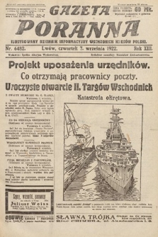 Gazeta Poranna : ilustrowany dziennik informacyjny wschodnich kresów Polski. 1922, nr 6482