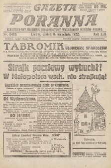 Gazeta Poranna : ilustrowany dziennik informacyjny wschodnich kresów Polski. 1922, nr 6483