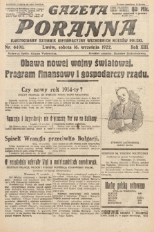 Gazeta Poranna : ilustrowany dziennik informacyjny wschodnich kresów Polski. 1922, nr 6490