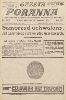 Gazeta Poranna : ilustrowany dziennik informacyjny wschodnich kresów Polski. 1922, nr 6500