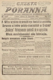 Gazeta Poranna : ilustrowany dziennik informacyjny wschodnich kresów Polski. 1922, nr 6547