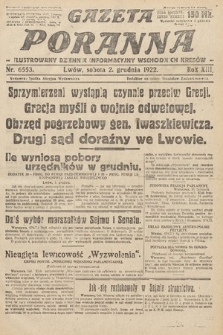 Gazeta Poranna : ilustrowany dziennik informacyjny wschodnich kresów Polski. 1922, nr 6553