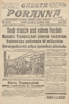 Gazeta Poranna : ilustrowany dziennik informacyjny wschodnich kresów Polski. 1922, nr 6558