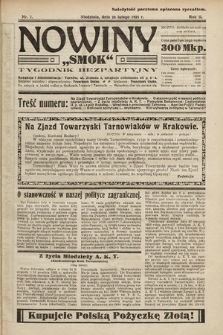 Nowiny „Smok” : tygodnik bezpartyjny. 1923, nr 7