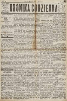 Kronika Codzienna. 1877, nr 7