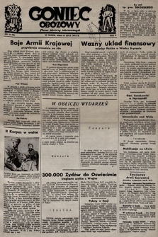 Goniec Obozowy : pismo żołnierzy internowanych. 1944, nr 16