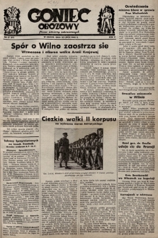 Goniec Obozowy : pismo żołnierzy internowanych. 1944, nr 17