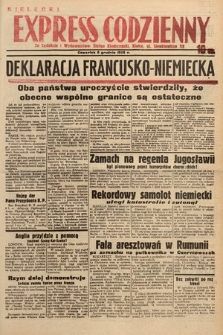 Kielecki Express Codzienny. 1938, nr 343
