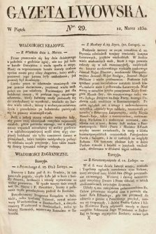 Gazeta Lwowska. 1830, nr 29