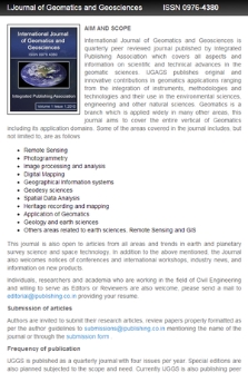 International Journal of Geomatics and Geosciences