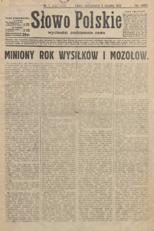Słowo Polskie. 1933, nr 1