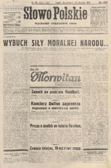 Słowo Polskie. 1933, nr 22