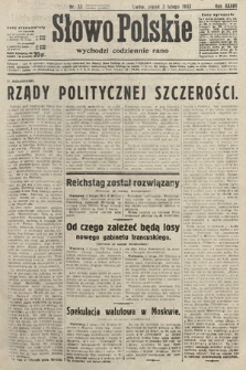 Słowo Polskie. 1933, nr 33
