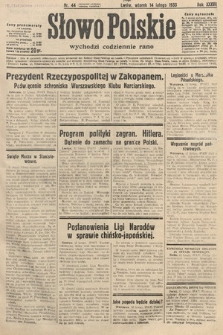 Słowo Polskie. 1933, nr 44