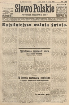 Słowo Polskie. 1933, nr 45