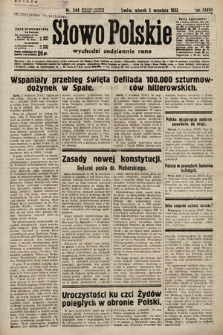 Słowo Polskie. 1933, nr 244