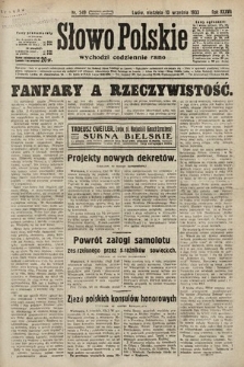 Słowo Polskie. 1933, nr 249