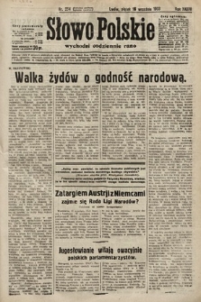 Słowo Polskie. 1933, nr 254