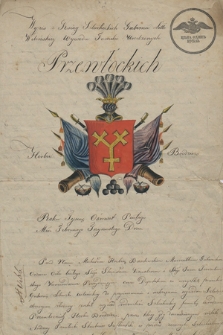 „Wypis z ksiąg szlacheckich Gubernii litewsko-wołyńskiej wywodu familii urodzonych Przewłockich h. Brodzicz. 13 stycznia 1805 r.”
