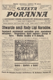 Gazeta Poranna : ilustrowany dziennik informacyjny wschodnich kresów. 1930, nr 9100