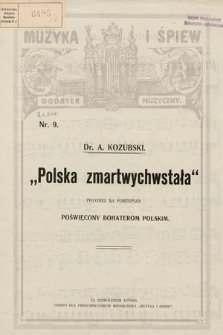 „Polska zmartwychwstała” : polonez na fortepian