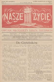 Nasze Życie : organ młodzieży szkół średnich. 1931, nr 6