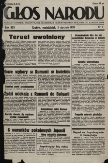 Głos Narodu. 1938, nr 2