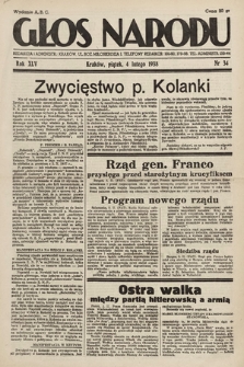 Głos Narodu. 1938, nr 34