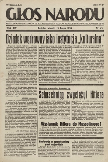 Głos Narodu. 1938, nr 45