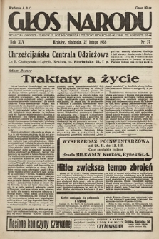 Głos Narodu. 1938, nr 57