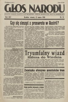 Głos Narodu. 1938, nr 73