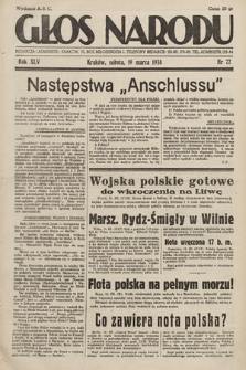 Głos Narodu. 1938, nr 77