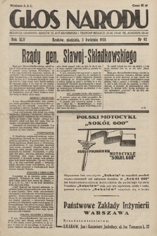 Głos Narodu. 1938, nr 92