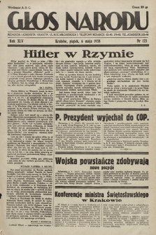 Głos Narodu. 1938, nr 123