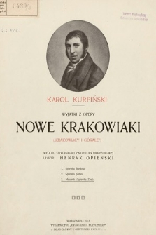 Wyjątki z opery Nowe Krakowiaki : („Krakowiacy i Górale”). 3, Mazurek (Śpiewka Zosi)