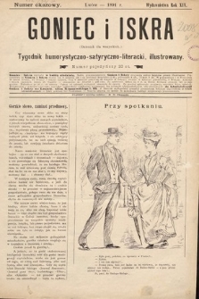 Goniec i Iskra : tygodnik humorystyczno-satyryczno-literacki : illustrowany. 1891, numer pojedyńczy