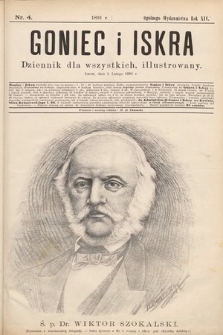 Goniec i Iskra : tygodnik humorystyczno-satyryczno-literacki : illustrowany. 1891, nr 4