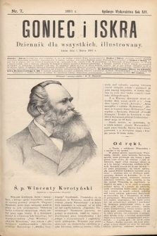 Goniec i Iskra : tygodnik humorystyczno-satyryczno-literacki : illustrowany. 1891, nr 7