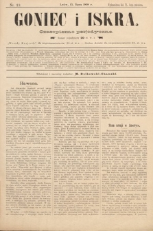 Goniec i Iskra : czasopismo perjodyczne. 1898, nr 19