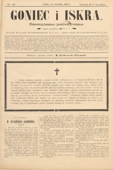 Goniec i Iskra : czasopismo perjodyczne. 1898, nr 23