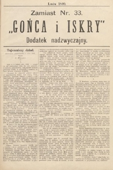 Goniec i Iskra : czasopismo perjodyczne. 1899, nr 33